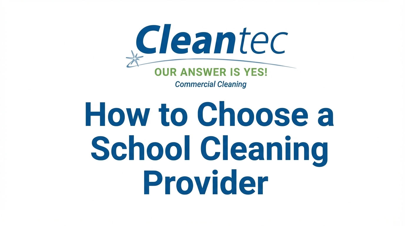 School Cleaning Provider Blog Title Card