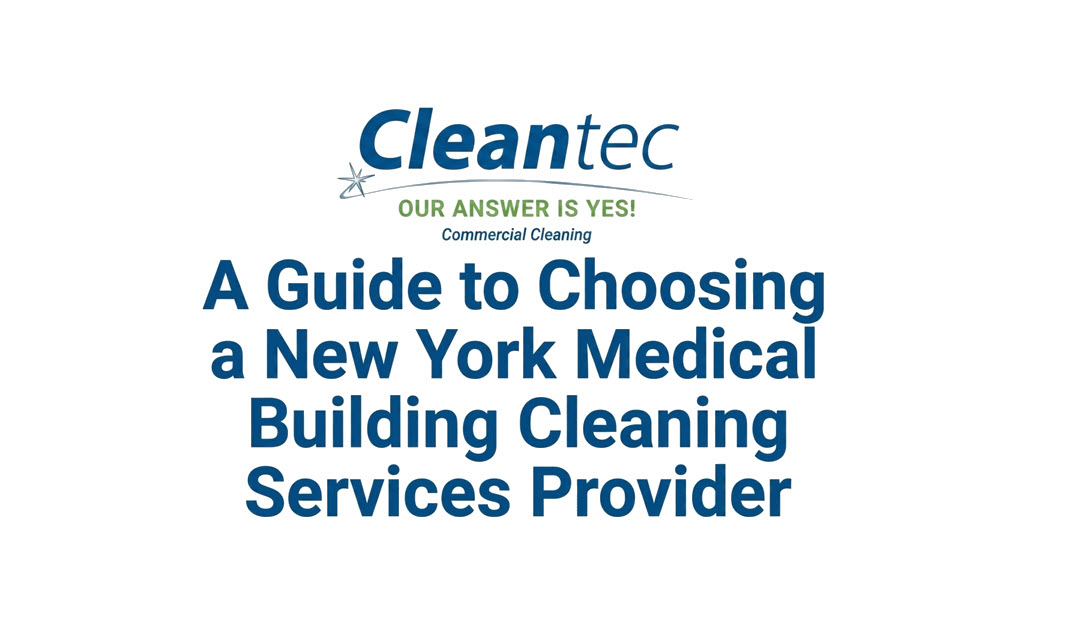 Guide choosing NY medical cleaning provider blog title card