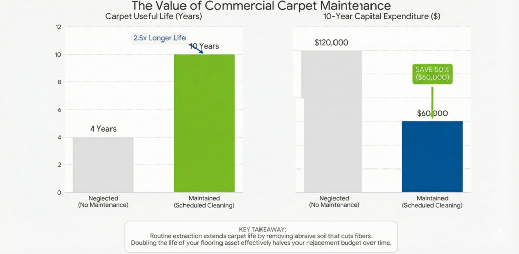 Commercial carpet cleaning ROI