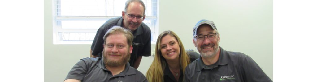 Cleantec office cleaning team